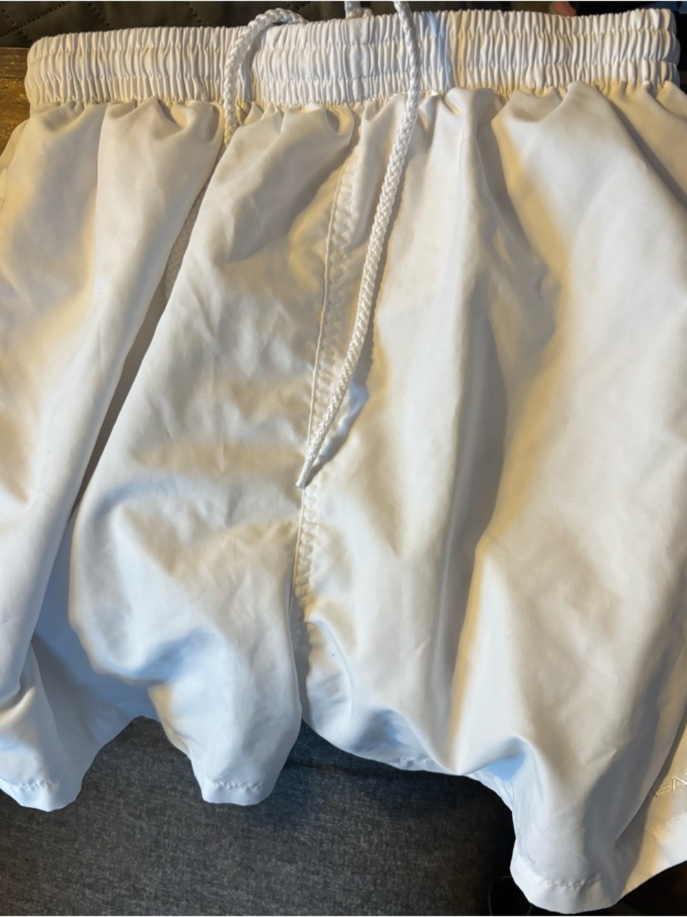 White Drawstring Shorts